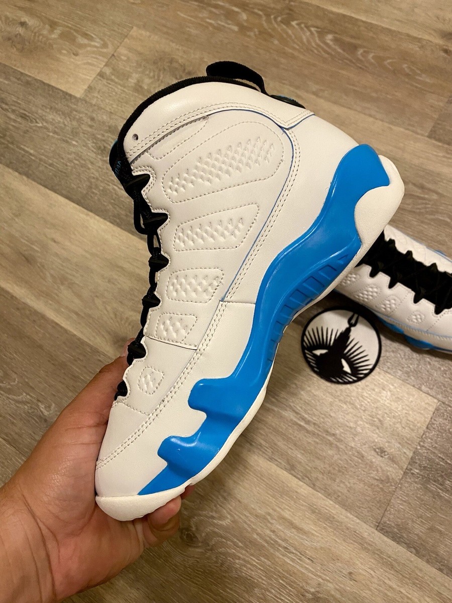 Nike Air Jordan 9 Retro GS 'Powder Blue' White FV0143-101 Youth 6Y