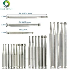 WAVE Dental Bur Round Latch Carbide RA SURG Fit Low Speed Contra Angle Handpiece