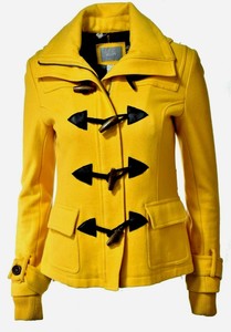 mustard peacoat
