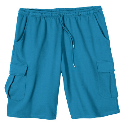 Redfield Cargo-Sweatbermuda Übergröße azurblau