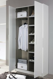 Rauch Drehturenschrank Schuhschrank Alpinweiss Hochglanz Weiss Kleiderschrank Ebay