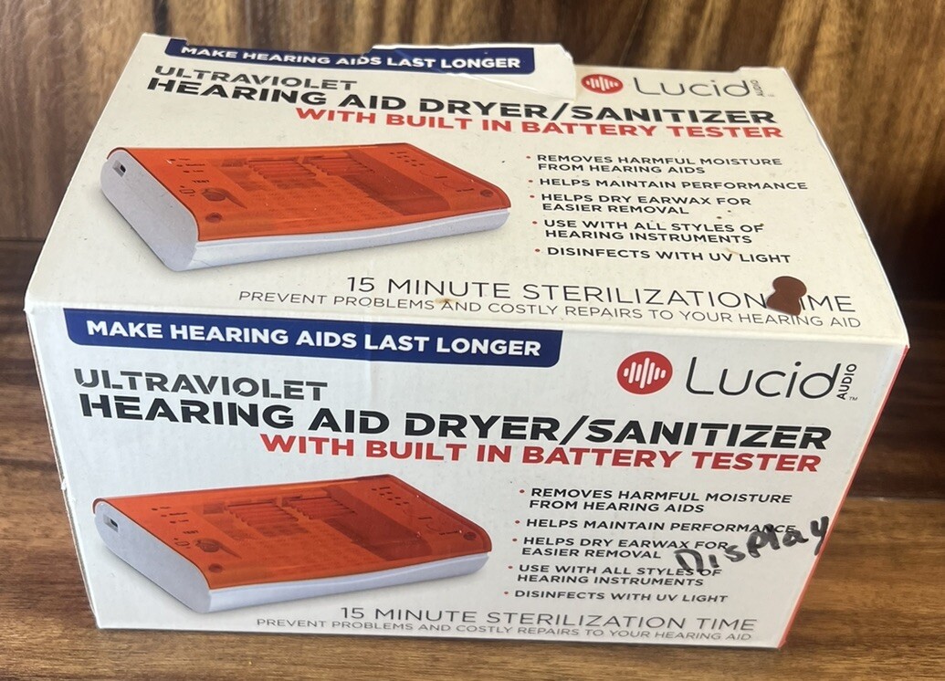 Lucid Audio UV/LED Hearing Aid Dryer/Sanitizer w/ Battery Tester 7650