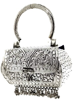 Handcrafted Women's Brass Metal Ethnic Clutch For Girls Bridal Styles Clutch