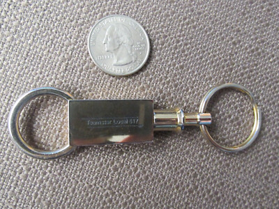 Vintage TEAMSTERS LOCAL 817 Gold Tone - Key Chain - 3 3/4''