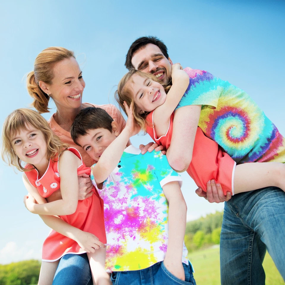 Tie Dye Kit Set of 18 Colours Ink Tie-Dye Kits for Dyeing Fabric Clothes 180pc - Image 2 of 4