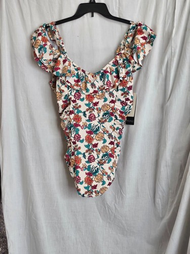 Profile by Gottex Plus Ruffle Printed One-piece Swimsuit (size 22W) - Picture 2 of 9