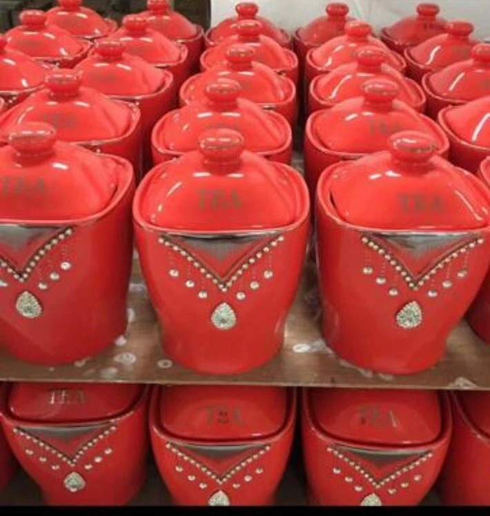 Tea Coffee Sugar Jars.