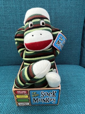 New w/ tags The Original Sock Monkey 2008 Multi Color Street Players Brand 15''