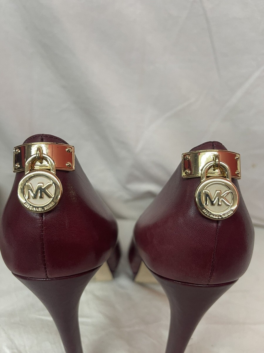 シューズ・サンダルその他 Michael Kors Woman Shoes Burgundy 40T5JDMS1L 691 Corrine Leather Sandal | Michael Kors [US]
