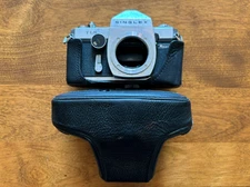 Singlex Ricoh TLS 35mm SLR Film Camera with Case