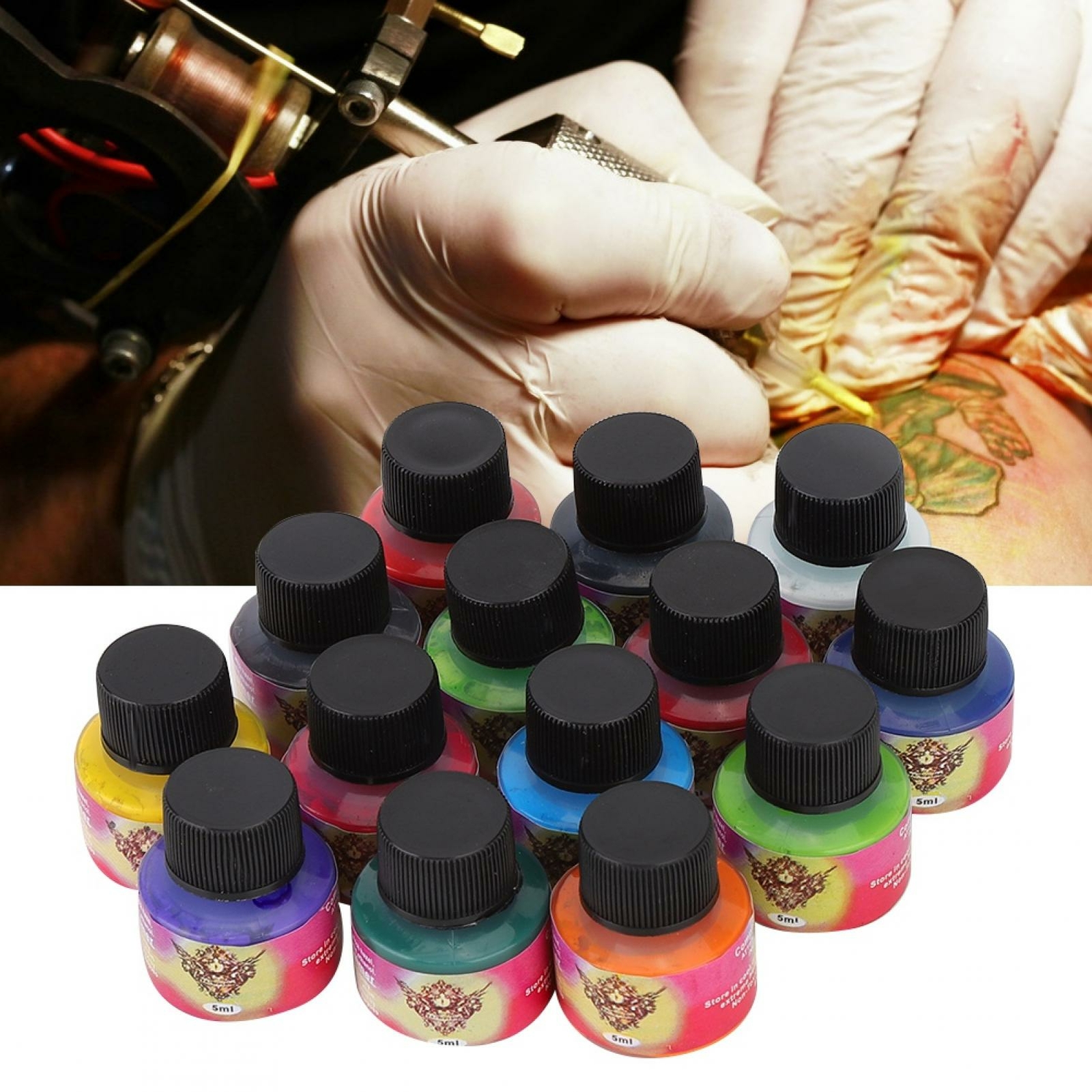 70ml Tattoo Ink Set 14 Color Professional Tattoo Makeup Ink Tattoo