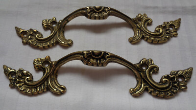 Paire de style antique classique grand cabinet tiroir poignée fonte pull coupe CH5 Paire de style antique classique grand cabinet tiroir poignée fonte pull coupe CH5