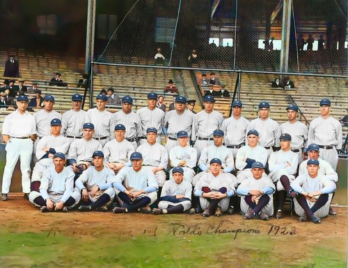 1923 NY Yankees 8x10 Colorized Team Print-FREE SHIPPING