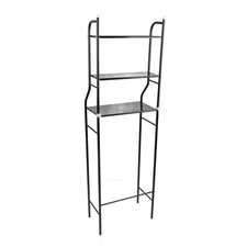 3-Tier Iron Toilet Towel Storage Rack Holder Over Bathroom Shelf Organizer Black