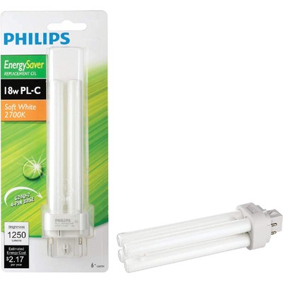 Philips 18 Watt 4 Pin Soft White CFL Light Fluorescent Bulb