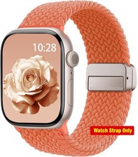 Braided Stretchy Strap Compatible with Apple Watch 38mm 40mm 41mm 44mm