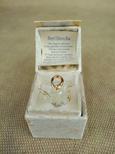 ⭐ Glass Angel Worry Box – Gold Trim – Sentimental Keepsake Gift – With Poem