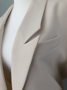 NWOT Shona Joy Blazer Suit Coat Jacket 1 Button White Cream ‘Rice’ Oversized 8-M