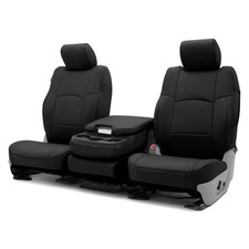 For Ford F-150 18-20 Premium Leatherette 1st Row Black Custom Seat Covers