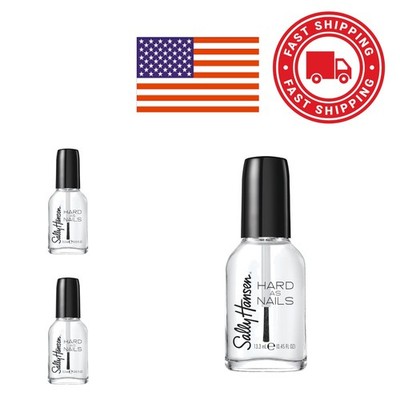 Hard as Nails Nail Polish Crystal Clear 0.45 Fluid Ounce for Stronger Nails