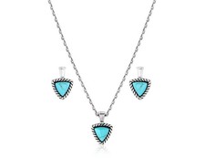 Montana Silversmiths Jewelry Set Womens Braided Journey 19" JS6109