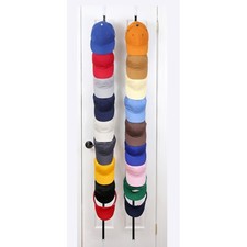 Perfect Curve CapRack | Over-The-Door Hat Organizer for Baseball Caps | 2 Str...