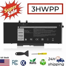 LOT 3HWPP Battery For Dell Latitude 14 E5410 15 E5510 Precision 3541 1VY7F 68wh