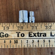 Vintage Craftsman 1/4" Drive 1/2" & 1/4" Shallow Socket 12 Point EE USA