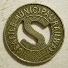 Seattle Municipal Railway (Washington) transit token - WA780F