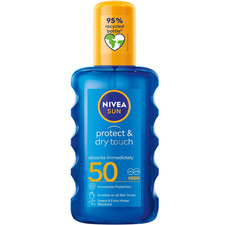 NIVEA SUN SPF50 Invisible Dry Touch Spray 200ml UV Protection UK 50.75 per litre