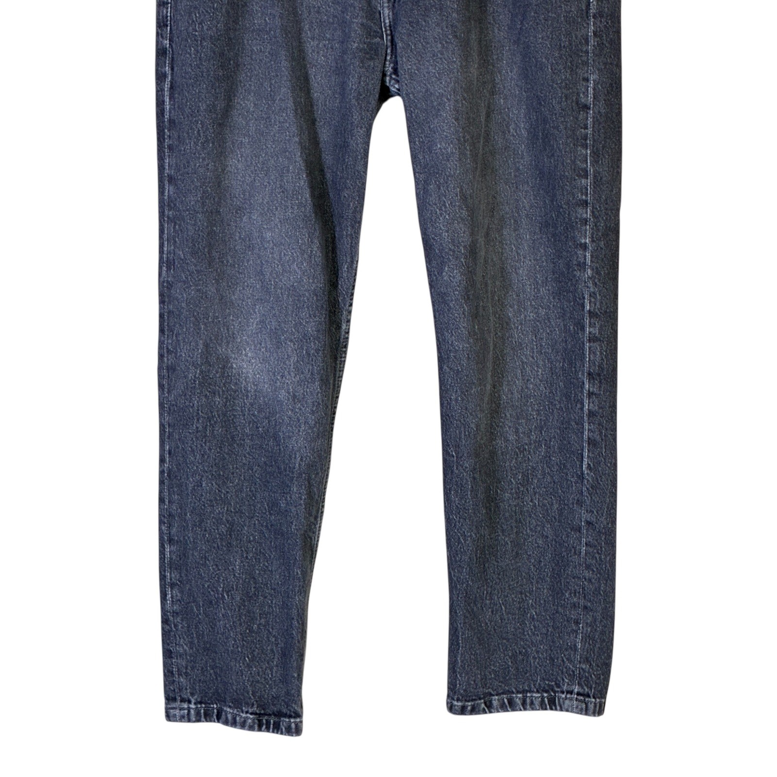 ZARA Womens High Waisted Mom Jeans Faded Black Tapered Leg Size 10 US 42 EUR thumbnail 3