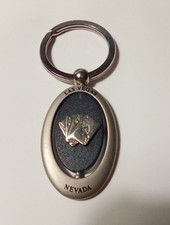 LAS VEGAS, NEVADA 4 ACES LOGO SPINNING KEYCHAIN GREAT FOR ANY COLLECTION!