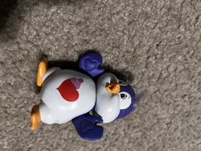 1985 Care Bears Cousins Cozy Heart Penguin PVC Toy Purple