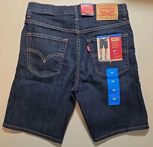 Levi’s 511 Size 12 Reg Boys Denim Shorts Comfort Stretch, Adjustable Waist- NWT - Picture 2 of 5