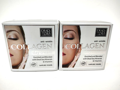 Dead Sea Collection COLLAGEN Anti Wrinkle Day Cream 1.69oz (2 Pack)