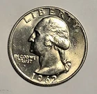 1962 D Washington Quarter - Brilliant Uncirculated - 90% Silver