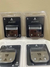 Lot Of X4 Andis Ultra Edge Size 10 Blade AG AGC BG DBLC FHC MBG SMC & Many More