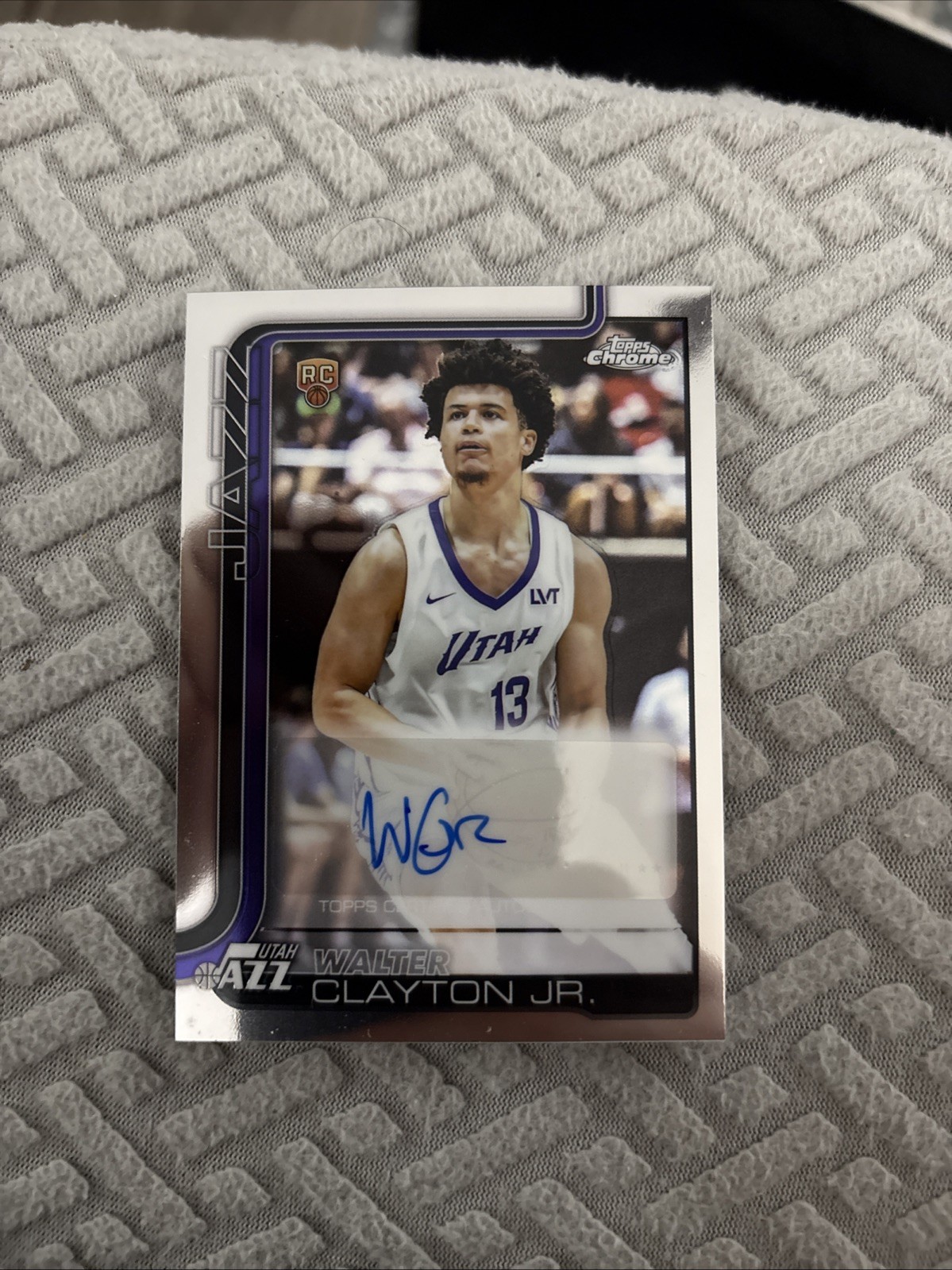 2025-26 Topps Chrome WALTER CLAYTON JR Rookie AUTO #TCAR-WCJ Utah Jazz