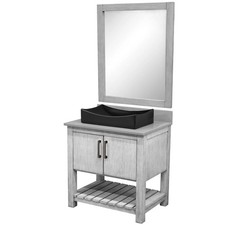 Miseno MV-30SG-NOBV-280-1141MB-MIR 30" - Stonewash Grey / Storm Grey Top / Oil