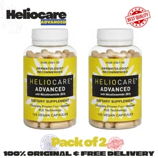 2 Packs Heliocare Advanced Nicotinamide B3 Skin Health 120 Capsules Exp: 07/2027