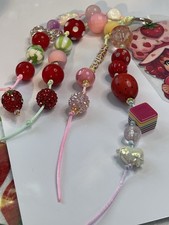 Strawberry Shortcake Junk Journal Bundle | Charms, Clips, Beaded Chain