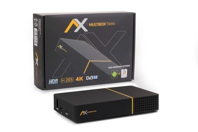 AX Multibox Twin UHD E2 Linux Receiver 2x DVB-S2 HD 4K Enigma2 Betriebssystem