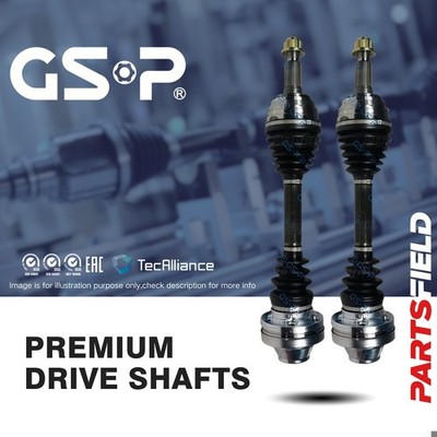 Pair Front GSP CV Joint Drive Shafts for Porsche Cayenne 2003-2010 AWD 9PA