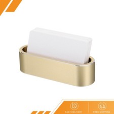 Business Card Holder for Desk Metal Name Card Organizer, Champagne Gold