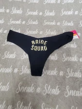 Commando Bride Squad Thong Underwear Size S/M