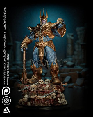 3D Druck 16K King Thanos von Creative Geek MB unbemalt Maßstab 1:6