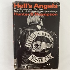 1967 HELL’S ANGELS , Hunter S. Thompson, Book Club Edition, Random House Book