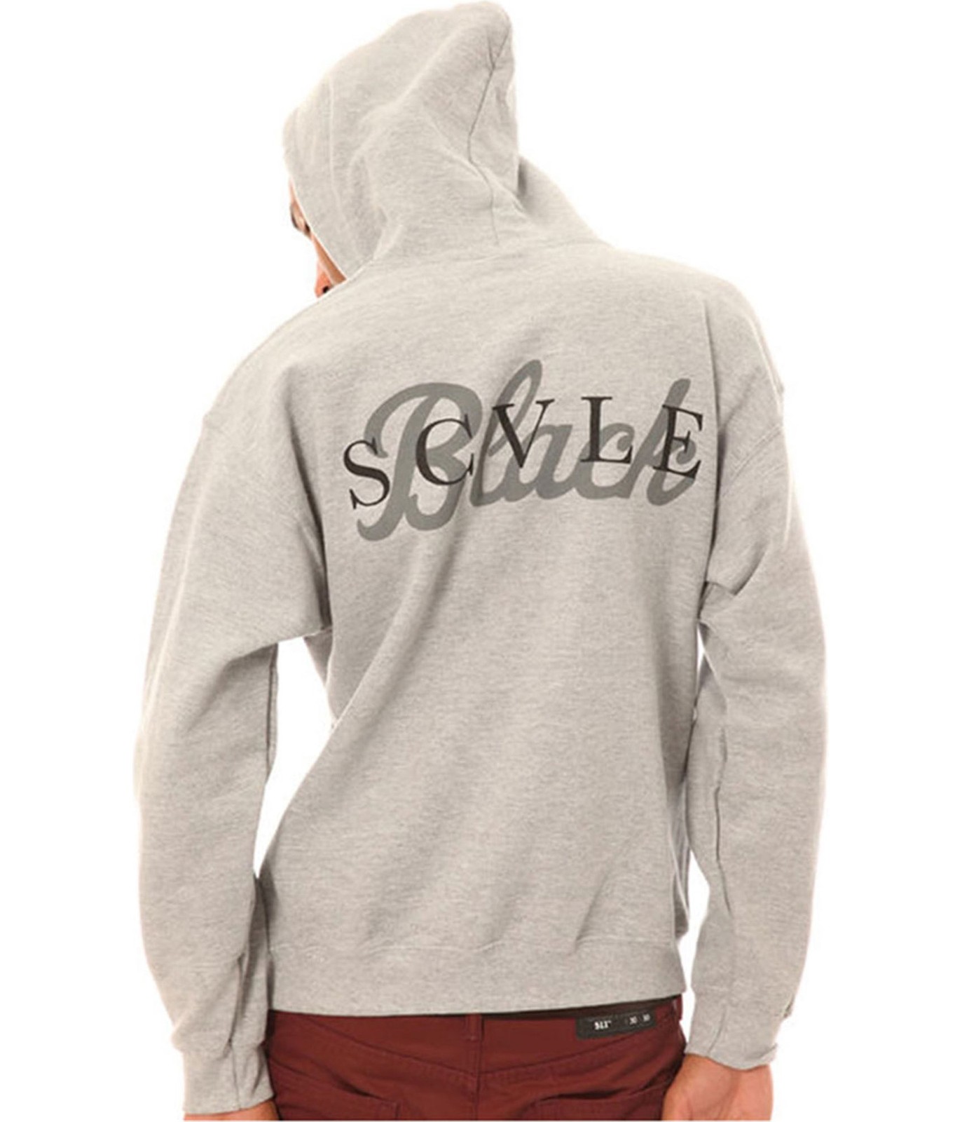 Black Scale Mens The Rebel X Script X Logotype Hoodie Sweatshirt Grey Small 7290₽
