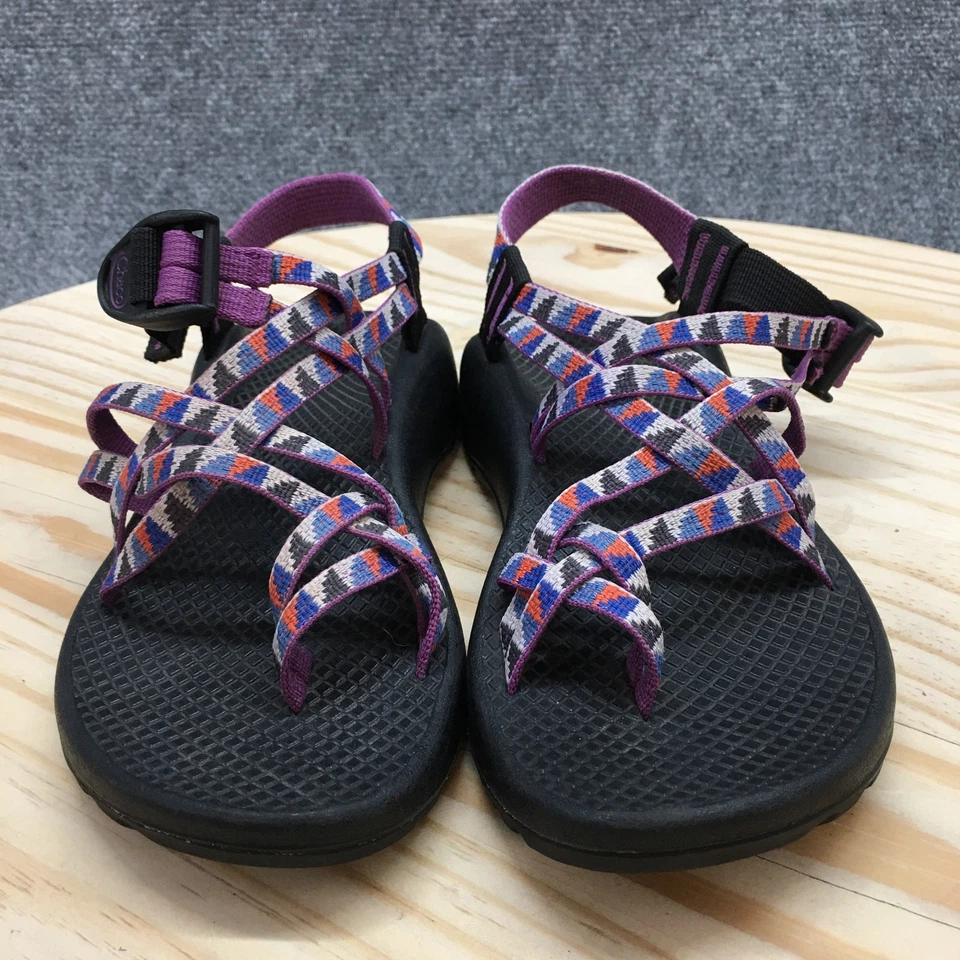 Босоножки женские Chaco 5 ZX/2 классические с ремешками с ремешками J105514 фиолетово-черные - Изображение 4 из 4