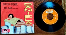 DANIELA autografato ? I TRE DIARI   7"  QUATTRO CHITARRE  1963 KRAMER- PREGADIO
